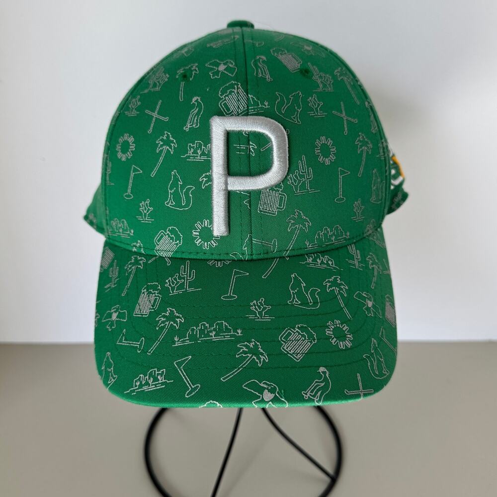 PUMA Desert P 110 Snapback Golf Hat Green Phoenix Waste Management Open